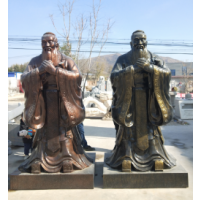 西北孔子玻璃鋼雕塑 傳統(tǒng)與現(xiàn)代的藝術(shù)交融
