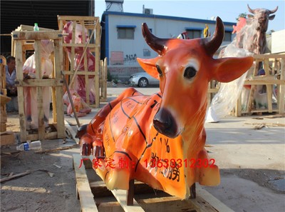 康大雕塑 打造精致玻璃鋼黃牛與家禽雕塑，細節(jié)圖片展示工藝之美