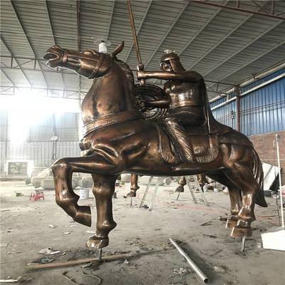 景觀仿銅人物雕塑 專業(yè)廠家生產(chǎn)的玻璃鋼歷史人雕像